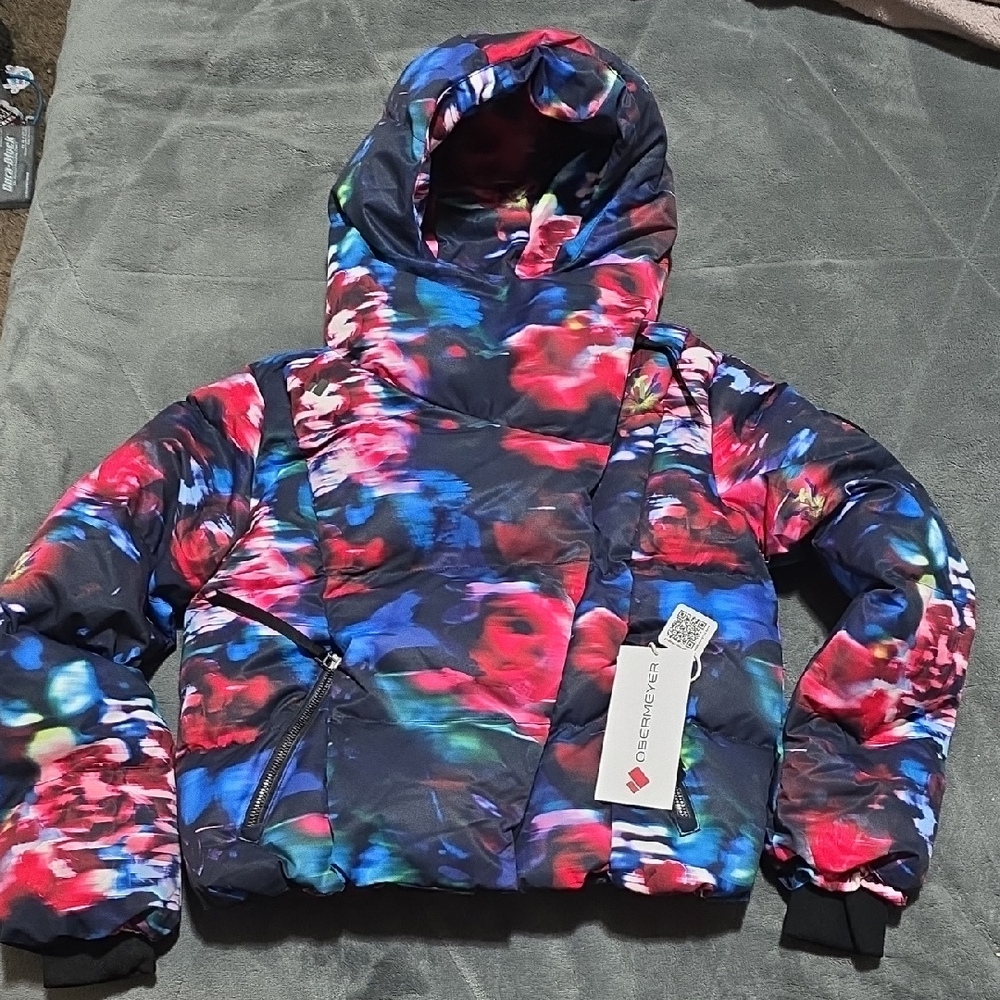 Obermeyer Kids' Vibrant Floral Puffer Jacket